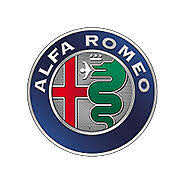 Alfa Romeo circular logo featuring serpent emblem