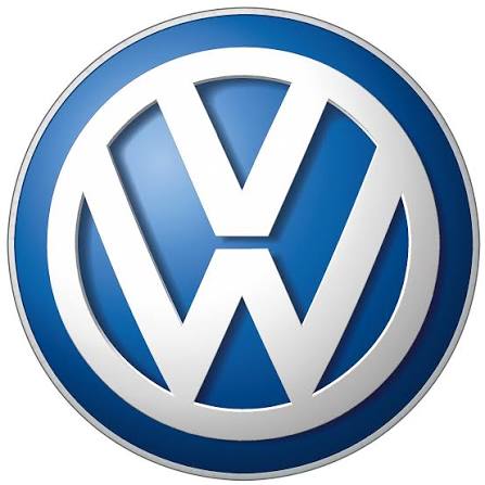 Volkswagen logo inside blue circular emblem